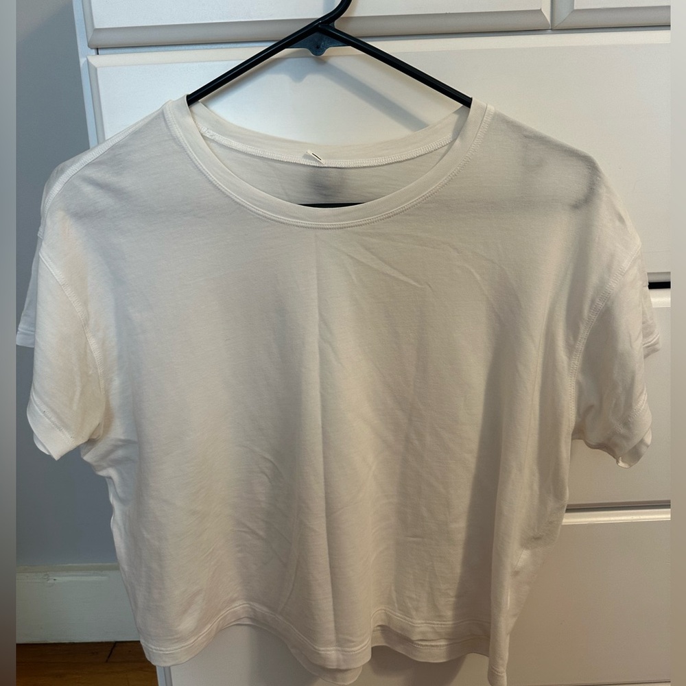 Lululemon Athletica all yours tee cropped white